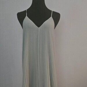 Victoria's Secret Sage Green Pleated Maxi Dress